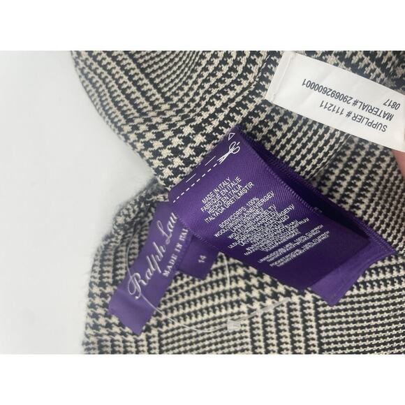 Ralph Lauren Collection Purple Label Wool Dress Double-Breasted Classic Plaid 14 - Picture 10 of 12